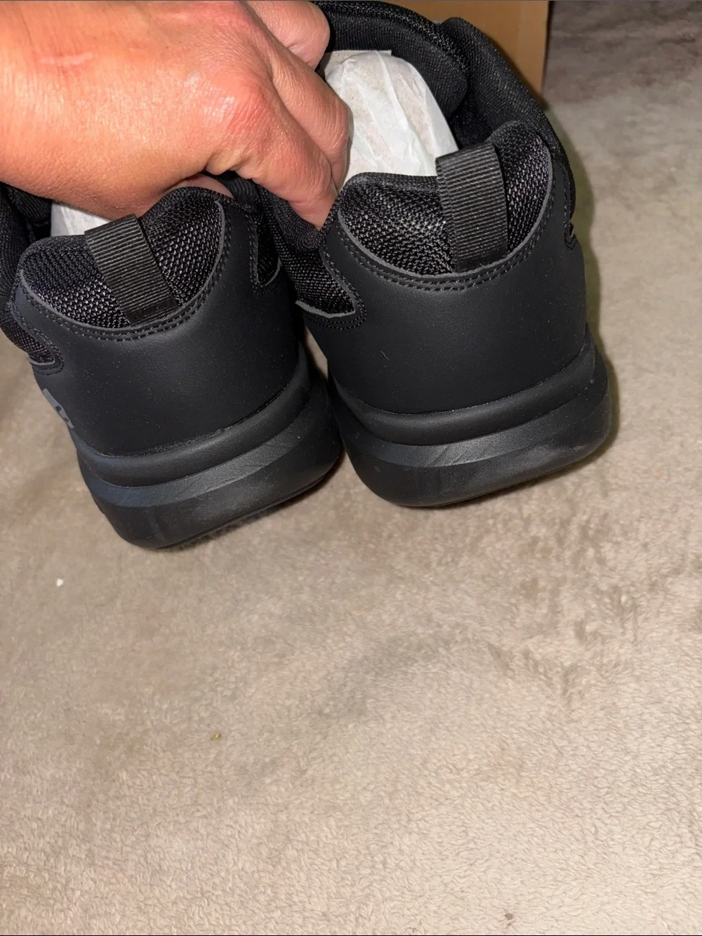 FitVille Men's Black Athletic Comfort Shoes